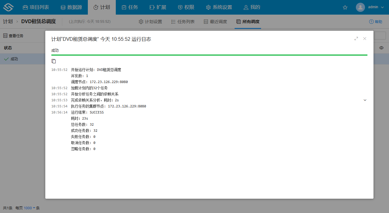 验证实际执行节点